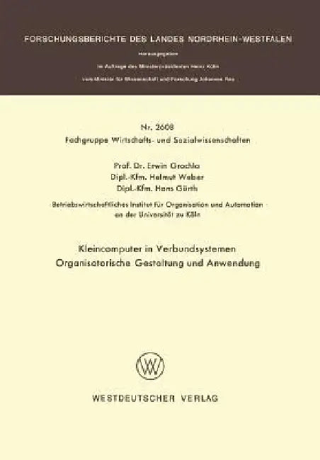 Buy Kleincomputer in Verbundsystemen (English, Erwin Grochla) Online at Best Price - BookBajar
