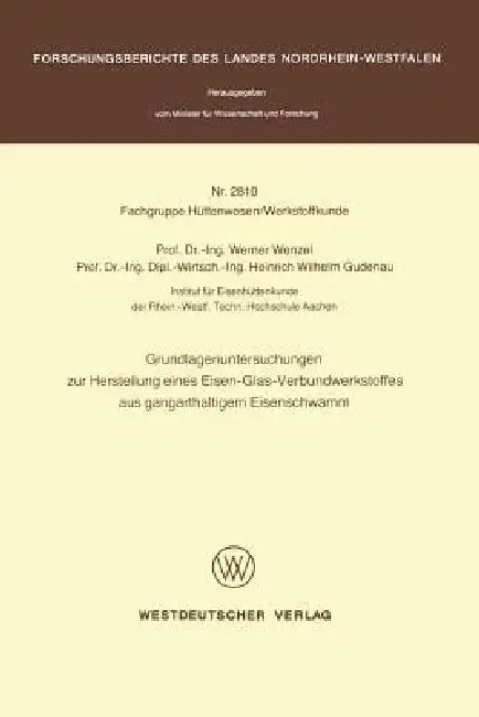 Buy Grundlagenuntersuchungen Zur Herstellung Eines Eisen-Glas-Verbundwerkstoffes Aus Gangarthaltigem Eis (English, Werner Wenzel) Online at Best Price - BookBajar