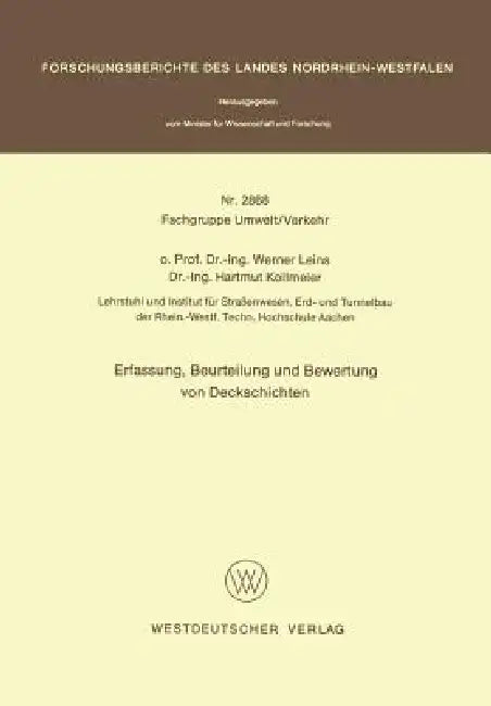 Buy Erfassung, Beurteilung Und Bewertung Von Deckschichten (English, Werner Leins) Online at Best Price - BookBajar