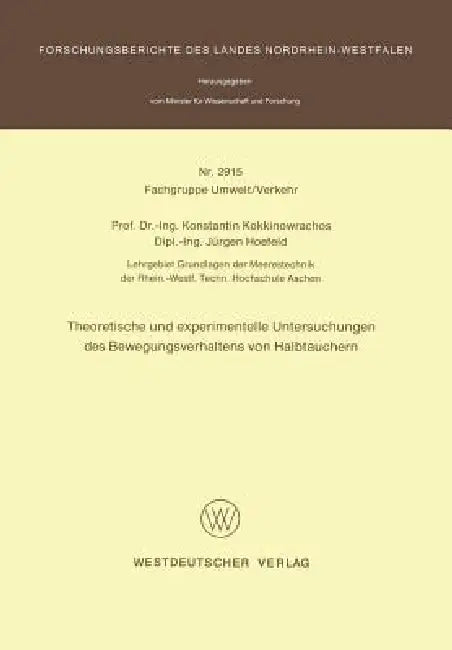 Buy Theoretische Und Experimentelle Untersuchungen Des Bewegungsverhaltens Von Halbtauchern (English, Konstantin Kokkinowrachos) Online at Best Price - BookBajar