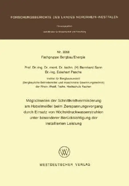 Buy Möglichkeiten Der Schnittkraftverminderung Am Hobelmeißel Beim Zerspanungsvorgang Durch Einsatz Von (English, Bernhard Sann) Online at Best Price - BookBajar