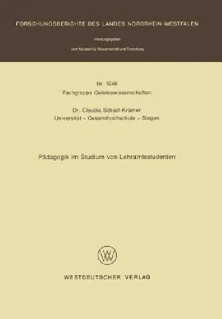 Buy Pädagogik Im Studium Von Lehramtsstudenten (English, Claudia Schadt-Krämer) Online at Best Price - BookBajar