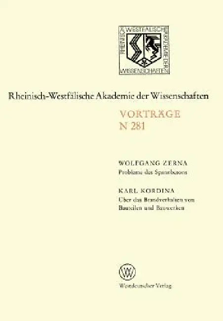 Buy Probleme Des Spannbetons. Über Das Brandverhalten Von Bauteilen Und Bauwerken (English, Wolfgang Zerna) Online at Best Price - BookBajar