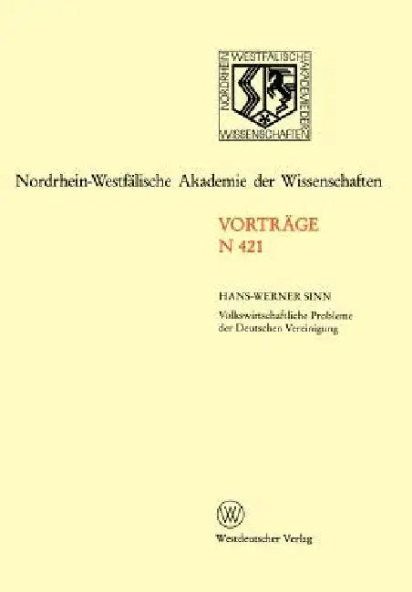Buy Volkswirtschaftliche Probleme Der Deutschen Vereinigung (English, Hans-Werner Sinn) Online at Best Price - BookBajar