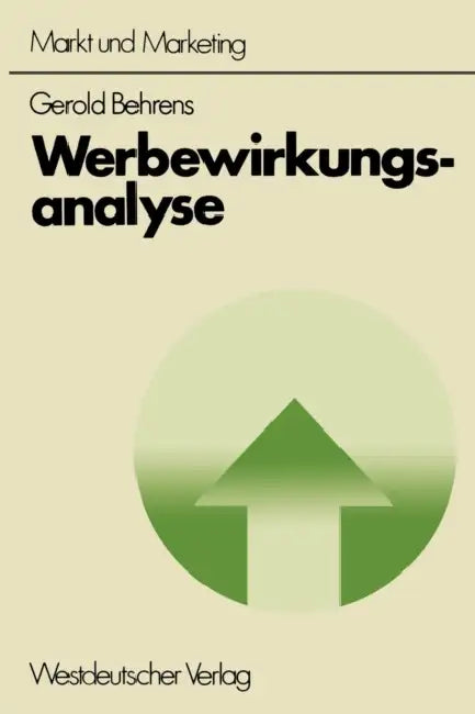 Buy Werbewirkungsanalyse (English, Gerold Behrens) Online at Best Price - BookBajar