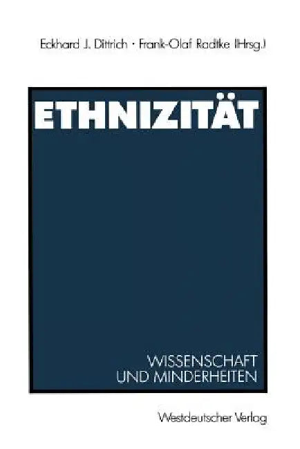Buy Ethnizität (English, Eckhard J. Dittrich) Online at Best Price - BookBajar