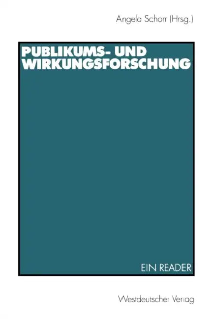 Buy Publikums- Und Wirkungsforschung (English, Angela Schorr) Online at Best Price - BookBajar