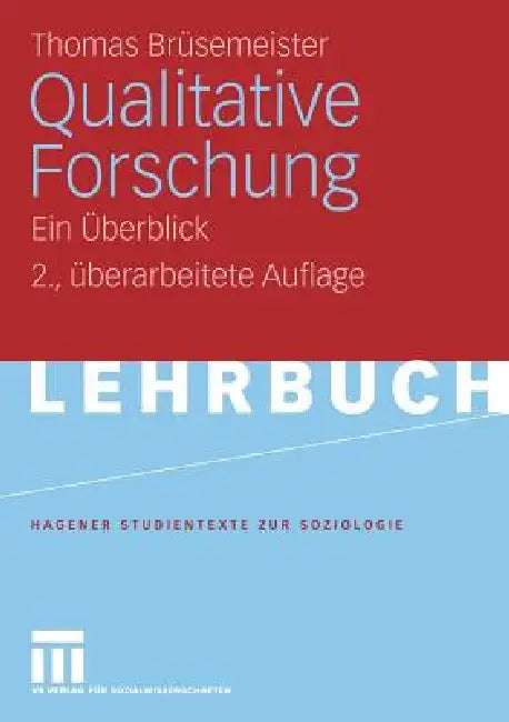 Buy Qualitative Forschung (English, Thomas Brüsemeister) Online at Best Price - BookBajar