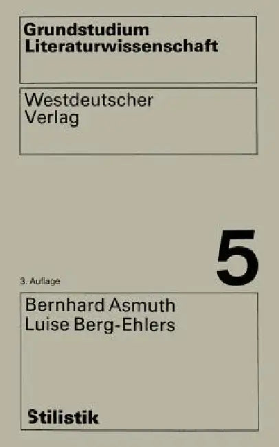 Buy Stilistik (English, Bernhard Asmuth) Online at Best Price - BookBajar