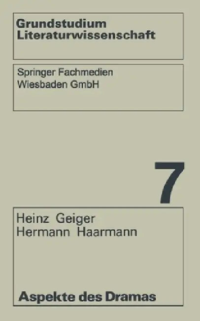 Buy Aspekte des Dramas (English, Heinz Geiger | Hermann Haarmann) Online at Best Price - BookBajar