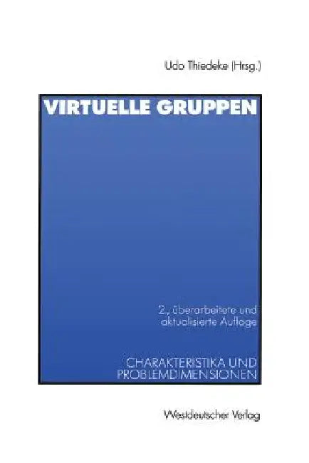 Buy Virtuelle Gruppen (English, Udo Thiedeke) Online at Best Price - BookBajar