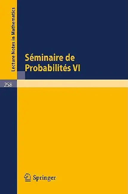 Buy Séminaire de Probabilités VI (English, N. Bourbaki) Online at Best Price - BookBajar