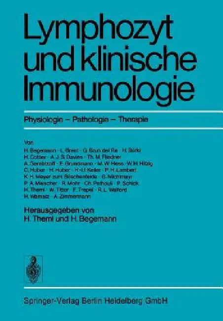 Buy Lymphozyt Und Klinische Immunologie (English, H. Theml | H. Begemann) Online at Best Price - BookBajar