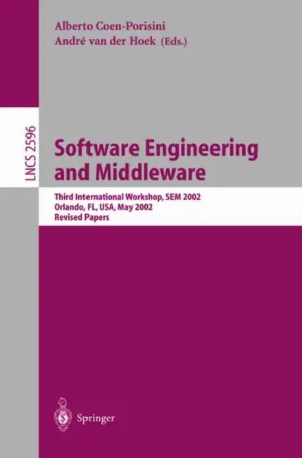 Buy Software Engineering and Middleware (English, Alberto Coen-Porisini | André Van Der Hoeck) Online at Best Price - BookBajar