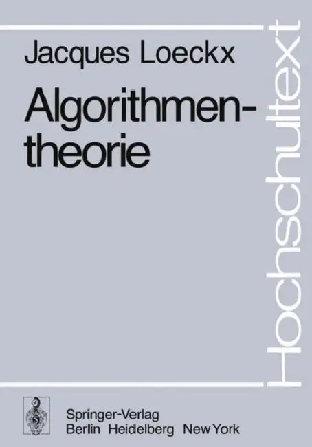 Buy Algorithmentheorie (English, J. Loeckx) Online at Best Price - BookBajar