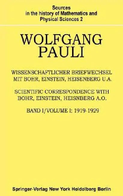 Buy Wissenschaftlicher Briefwechsel Mit Bohr, Einstein, Heisenberg U.A. (English, Wolfgang Pauli | A. Hermann | K. V. Meyenn) Online at Best Price - BookBajar