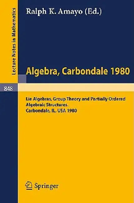 Buy Algebra. Carbondale 1980. (English, Ralph K. Amayo) Online at Best Price - BookBajar