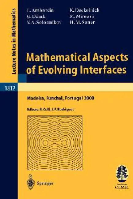 Buy Mathematical Aspects of Evolving Interfaces (English, Luigi Ambrosio | Pierluigi Colli | Klaus Deckelnick) Online at Best Price - BookBajar