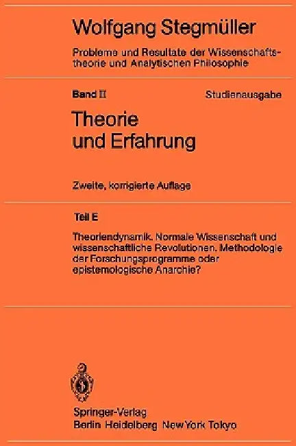 Buy Theoriendynamik Normale Wissenschaft Und Wissenschaftliche Revolutionen Methodologie Der Forschungsp (English, Wolfgang Stegmüller) Online at Best Price - BookBajar
