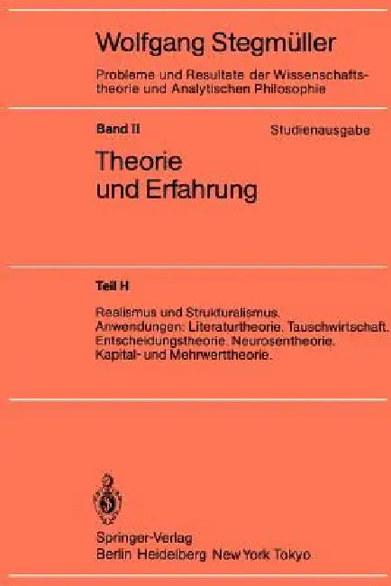 Buy Realismus Und Strukturalismus. Anwendungen (English, Wolfgang Stegmüller) Online at Best Price - BookBajar