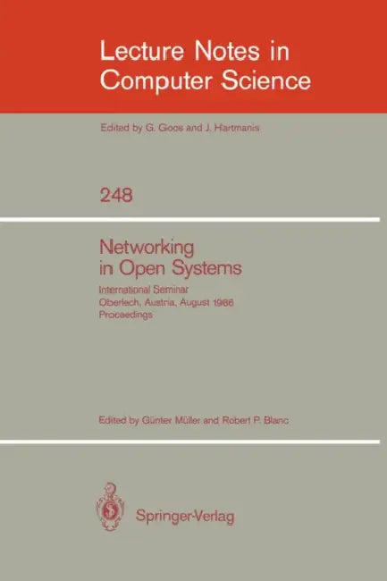 Buy Networking in Open Systems (English, Günter Müller | Robert P. Blanc) Online at Best Price - BookBajar