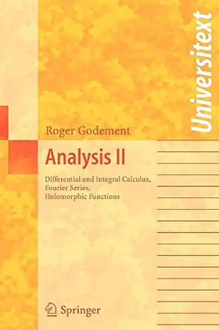 Buy Analysis II (English, Roger Godement) Online at Best Price - BookBajar