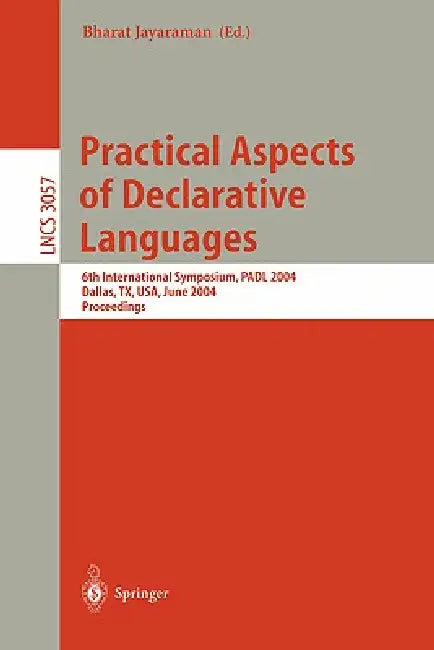 Buy Practical Aspects of Declarative Languages (English, Bharat Jayaraman) Online at Best Price - BookBajar