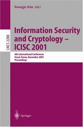 Buy Information Security and Cryptology - ICISC 2001 (English, Kwangjo Kim) Online at Best Price - BookBajar