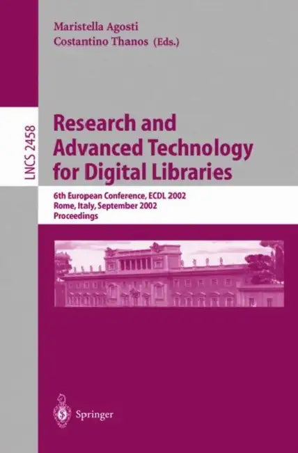 Buy Research and Advanced Technology for Digital Libraries (English, Costantino Thanos) Online at Best Price - BookBajar