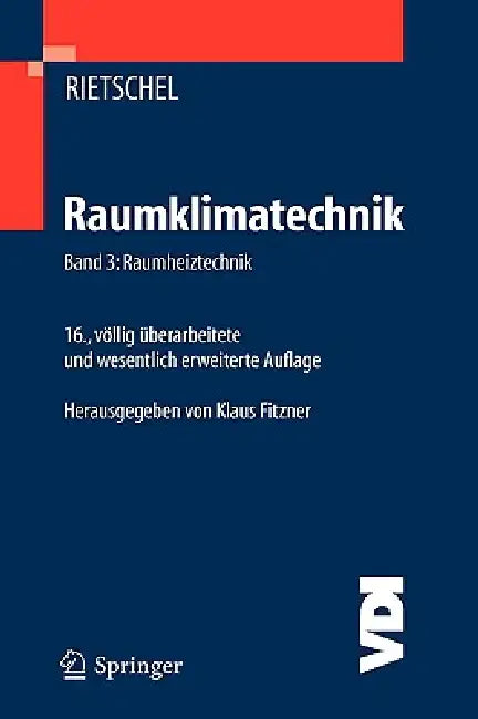 Buy Raumklimatechnik (English, Hermann Rietschel | Horst Esdorn) Online at Best Price - BookBajar
