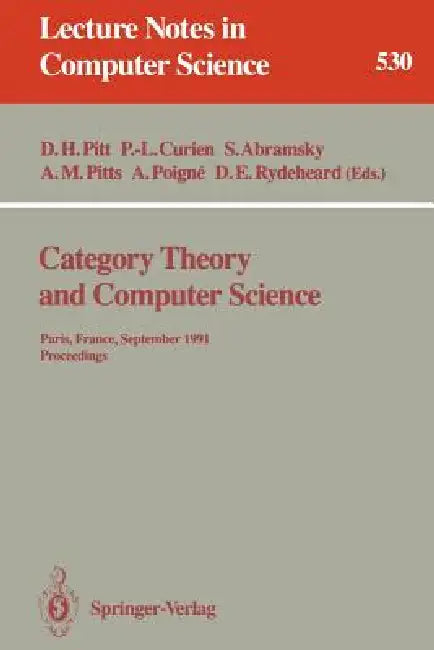 Buy Category Theory and Computer Science (English, David H. Pitt | Pierre-Louis Curien | Samson Abramsky) Online at Best Price - BookBajar