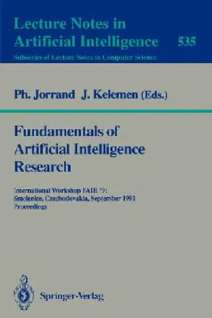 Buy Fundamentals of Artificial Intelligence Research (English, Philippe Jorrand | Jozef Kelemen) Online at Best Price - BookBajar