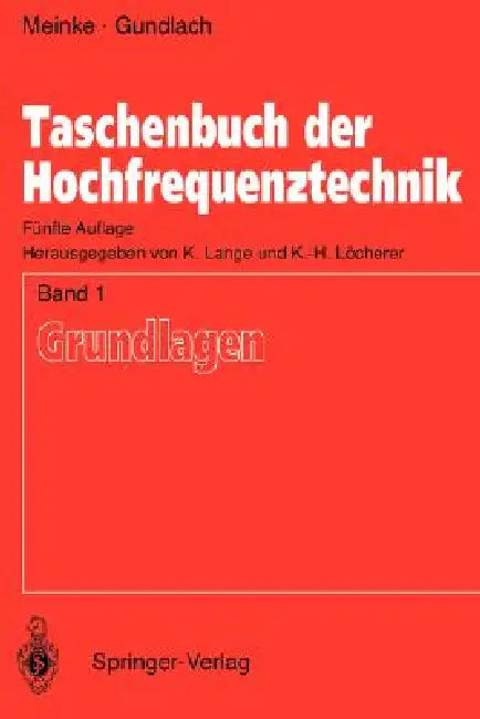 Buy Taschenbuch Der Hochfrequenztechnik (English, H. H. Meinke | Klaus Lange | F. W. Gundlach) Online at Best Price - BookBajar