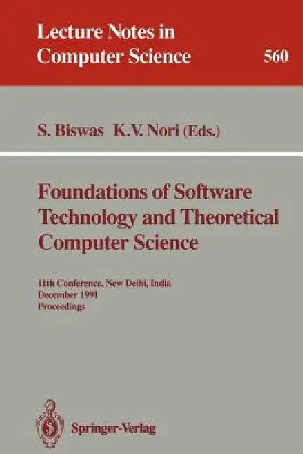 Buy Foundations of Software Technology and Theoretical Computer Science (English, Somenath Biswas | Kesav V. Nori) Online at Best Price - BookBajar