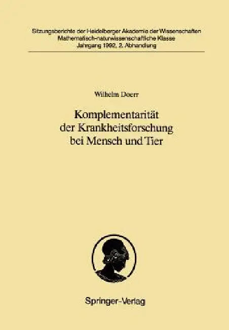 Buy Komplementarität Der Krankheitsforschung Bei Mensch Und Tier (English, Wilhelm Doerr) Online at Best Price - BookBajar