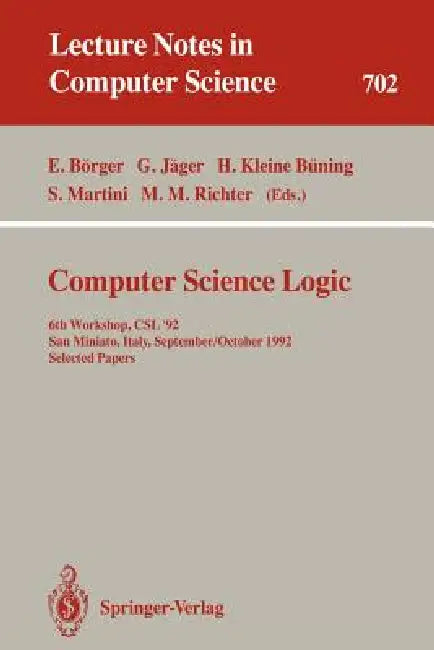 Buy Computer Science Logic (English, Egon Börger | Gerhard Jäger | Hans Kleine Büning) Online at Best Price - BookBajar