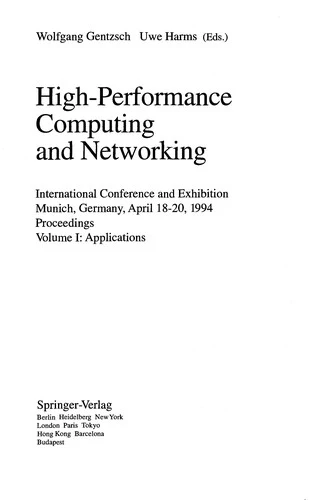 Buy High-Performance Computing and Networking (English, Wolfgang Gentzsch | Uwe Harms) Online at Best Price - BookBajar