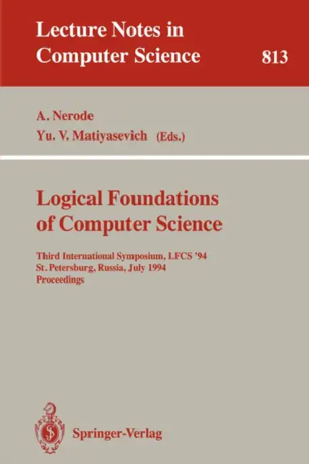 Buy Logical Foundations of Computer Science (English, Anil Nerode | Yu V. Matiyasevich) Online at Best Price - BookBajar