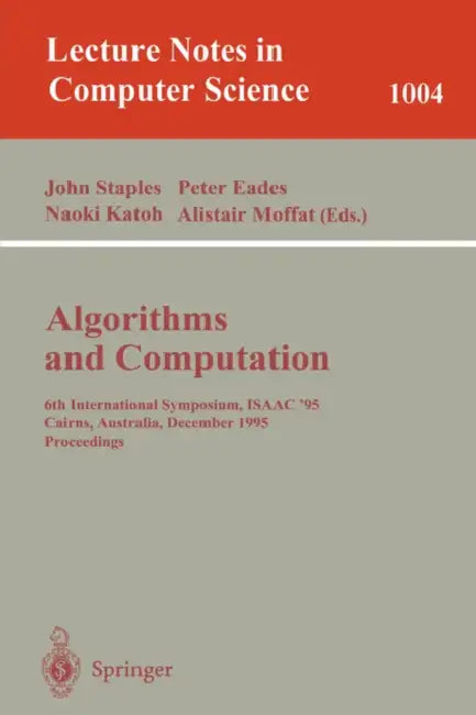 Buy Algorithms and Computations (English, John Staples | Peter Eades | Naoki Katoh) Online at Best Price - BookBajar