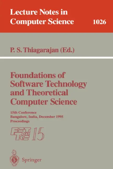 Buy Foundations of Software Technology and Theoretical Computer Science (English, P. S. Thiagarajan) Online at Best Price - BookBajar