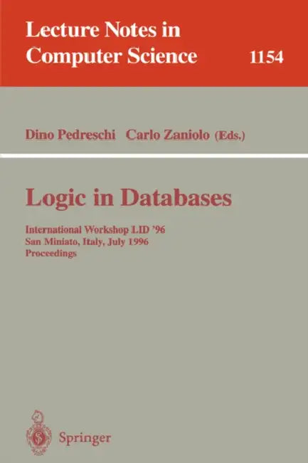 Buy Logic in Databases (English, Dino Pedreschi | Carlo Zaniolo) Online at Best Price - BookBajar