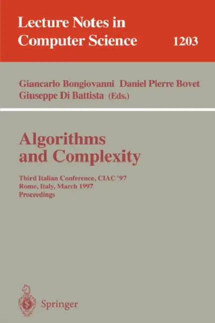 Buy Algorithms and Complexity (English, Giancarlo Bongiovanni | Daniel P. Bovet | Giuseppe Di Battista) Online at Best Price - BookBajar