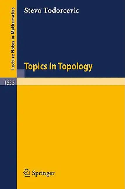 Buy Topics in Topology (English, Stevo Todorcevic) Online at Best Price - BookBajar