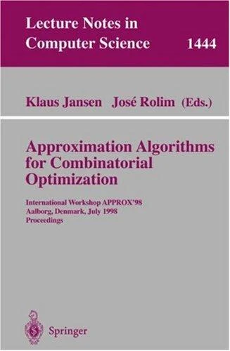 Buy Approximation Algorithms for Combinatorial Optimization (English, Klaus Jansen | Jose Rolim) Online at Best Price - BookBajar