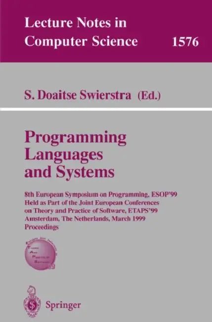 Buy Programming Languages and Systems (English, S. Doaitse Swierstra) Online at Best Price - BookBajar