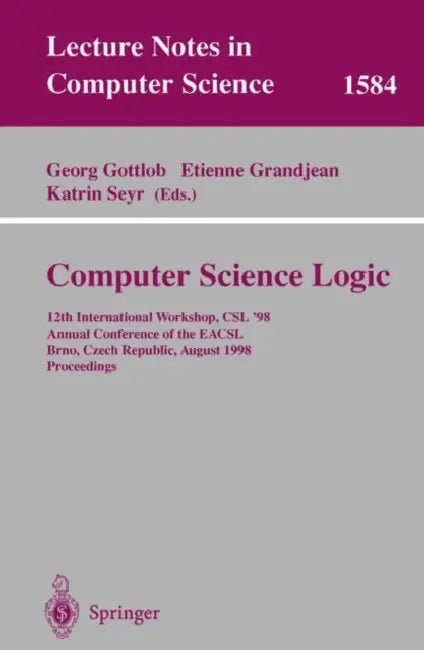 Buy Computer Science Logic (English, Georg Gottlob | Etienne Grandjean | Katrin Seyr) Online at Best Price - BookBajar