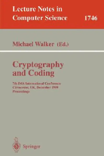 Buy Cryptography and Coding (English, Michael Walker) Online at Best Price - BookBajar