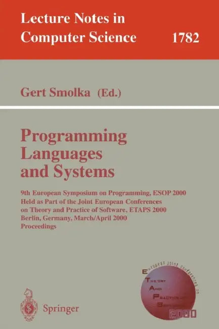 Buy Programming Languages and Systems (English, Gert Smolka) Online at Best Price - BookBajar