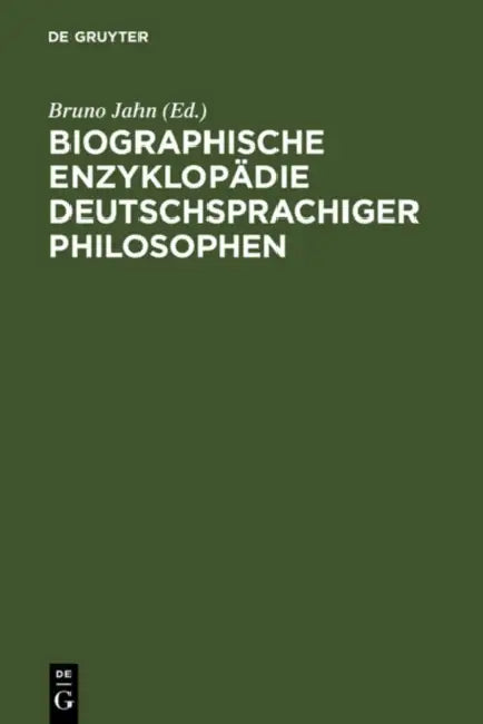 Buy Biographische Enzyklopädie Deutschsprachiger Philosophen (English, Bruno (ADP) Jahn) Online at Best Price - BookBajar
