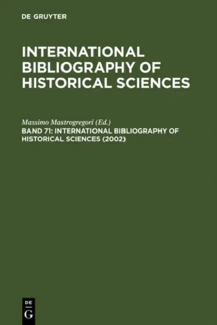 Buy International Bibliography of Historical Sciences 2002 (English, Massimo (EDT) Mastrogregori) Online at Best Price - BookBajar